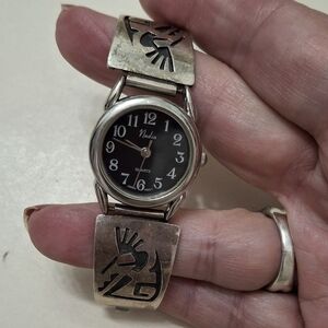 Nadia Sterling silver kokopelli watch needs A battery Vintage
